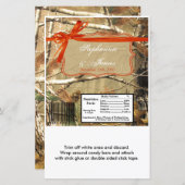 ハーシーの大きなバーラッパのハンターズカモフラージュのカム (正面/裏面)