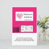 ハーシーの大きなバーラッパーピンクのフローラ花びら (スタンド正面)