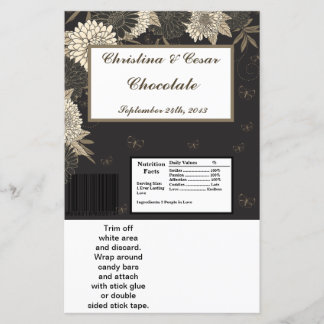 ハーシーの大きなバーラッパーブラッククリームデイジー/Ca