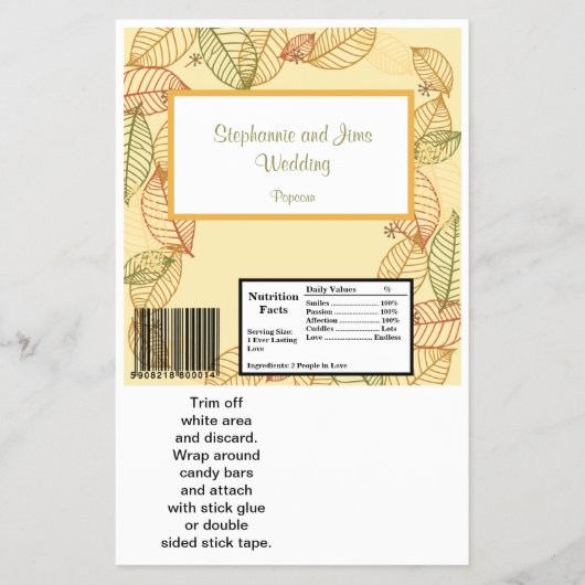 ハーシーの大きなバーラッパー紅葉 チラシ (正面)