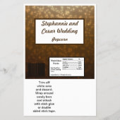 ハーシーの大きなバーラッパ冬の茶色/星 チラシ (正面)