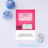 ハーシーの大きなバーラッパ熱ピンクダブルバイク チラシ (シングル)