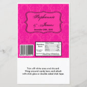 ハーシーの大きなバーラッパ熱ピンクダマスクレース (正面)