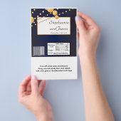 ハーシーの大きなバーラッパ紙ランタンオンブルー チラシ (ハンドル)