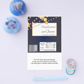 ハーシーの大きなバーラッパ紙ランタンオンブルー チラシ (シングル)