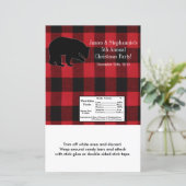 ハーシーの大きなバーラッパ赤い格子縞ブラックベア (スタンド正面)