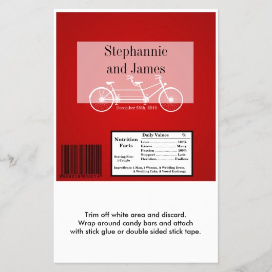 ハーシーの大きなバーラッパ赤ダブルバイク チラシ (正面)