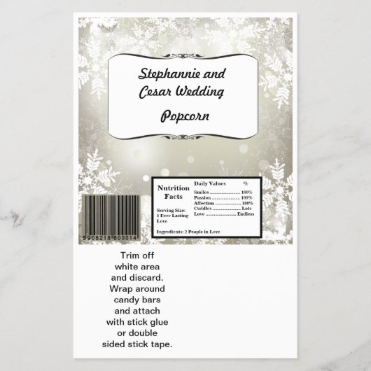 ハーシーの大きなバーラッパ銀のクリスマスぼやけ チラシ (正面)