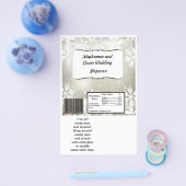 ハーシーの大きなバーラッパ銀のクリスマスぼやけ チラシ (シングル)