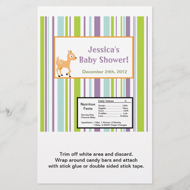 ハーシーの大きなバーラッパFurry Woodland Anima (正面)