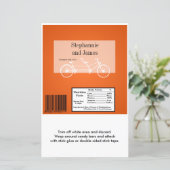 ハーシーの大きなバーラッパOrangeダブルバイク (スタンド正面)