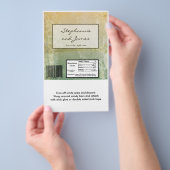 ハーシーズラージバーラッパーヴィンテージフローラアンティーク チラシ (ハンドル)