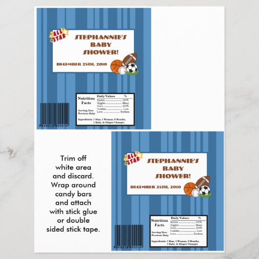 ハーシーズ ラージ バー ラッパー オールスター ブルー 2個セット チラシ (正面)