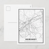 ハーシー地図 シーズンポストカード (正面/裏面)