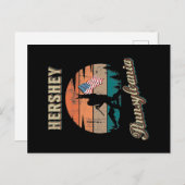 ハーシー・ペンシルバニア ポストカード (正面/裏面)