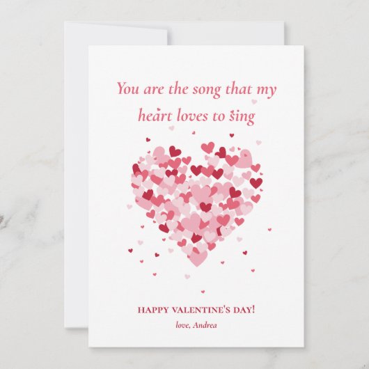 ハースの写真 バレンタインデー シーズンカード (正面)
