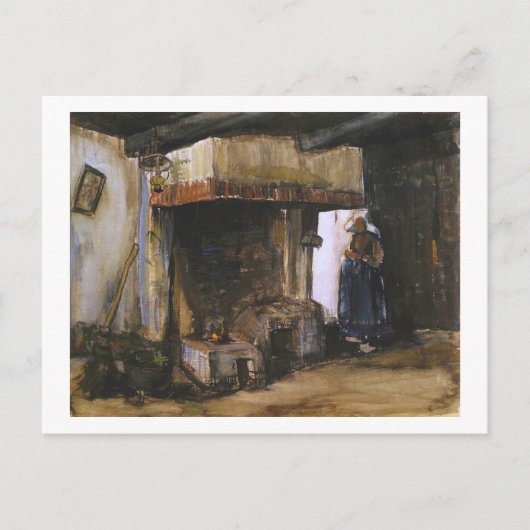 ハースの女性(F1222)ヴァンゴッホファインアート ポストカード (正面)