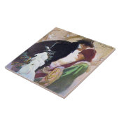 ハースカバ国際的ー、アルフォンスミュシャ タイル (側面)