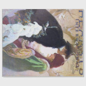 ハースカバ国際的ー、アルフォンスミュシャ ラッピングペーパー (フラット)