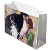 ハースカバ国際的ー、アルフォンスミュシャ ラージペーパーバッグ (裏面アングル)