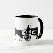 ハースキャリッジシルエット葬儀マグ マグカップ (正面右)