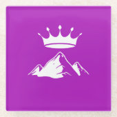 ハースストーン国旗 – ガラスコスター ガラスコースター (正面)