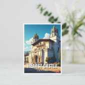 ハーストキャッスルサンシメオンカリフォルニアセントラルコースト ポストカード (スタンド正面)