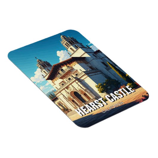 ハーストキャッスルサンシメオンカリフォルニアセントラルコースト マグネット (右側)