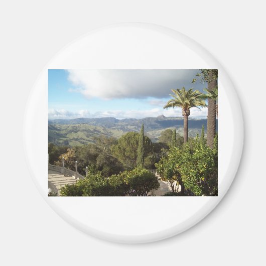 ハースト城からの眺め マグネット (正面)