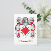 ハースト家紋 (ファミリー crest) ポストカード (スタンド正面)