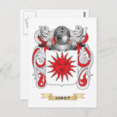 ハースト家紋 (ファミリー crest) ポストカード (正面/裏面)