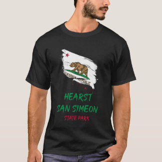 ハースト サン シメオン州立公園 カリフォルニア スプラッターV Tシャツ
