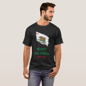 ハースト サン シメオン州立公園 カリフォルニア スプラッターV Tシャツ (正面フル)