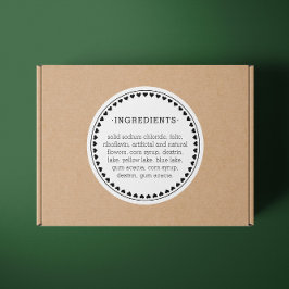 ハースパターン成分製品ラベルシール ラウンドシール