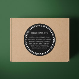 ハースパターン成分製品ラベルシール ラウンドシール