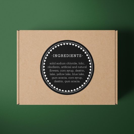 ハースパターン成分製品ラベルシール ラウンドシール