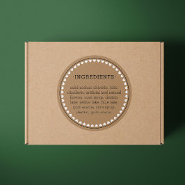 ハースパターン成分製品ラベルシール ラウンドシール