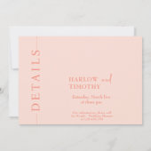 ハース状QRコード付きフラットカード 案内状 (裏面)