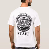 ハース スタッフ Tシャツ (裏面)