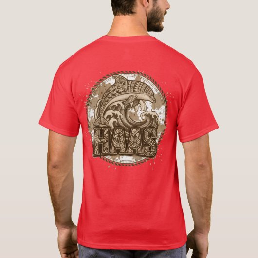 ハース Tシャツ (裏面)