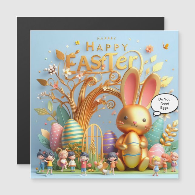 ハーズで満ちたイースターバ鮮やかニー (正面/裏面)