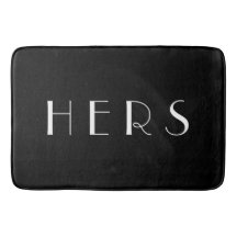 ハーズブラックモノグラムミニマルホワイトタイポグラフィ