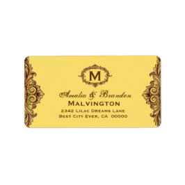 ハーズ・オブ・金ゴールド・ヴィンテージモノグラムCurlicue V05 ラベル