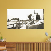 ハーセンアイランドミシガンセントマークス教会1925ビュー キャンバスプリント (インサイチュ (リビング))