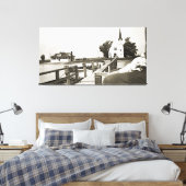 ハーセンアイランドミシガンセントマークス教会1925ビュー キャンバスプリント (インサイチュ (寝室))