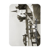 ハーセンアイランドミシガンセントマークス教会1925ビュー マグネット (縦)