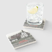 ハーセンアイランドミシガンセントマークス教会1925 ストーンコースター (横)