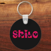 ハーツのシロ キーホルダー (正面)