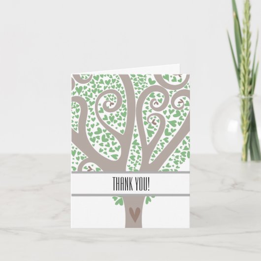 ハーツの木に感謝 サンキューカード (正面)