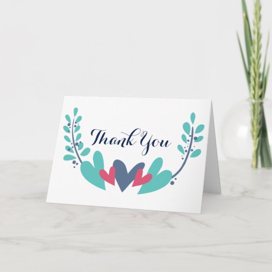 ハーツアンドヴァインズ ウェディング サンクス カード (正面)